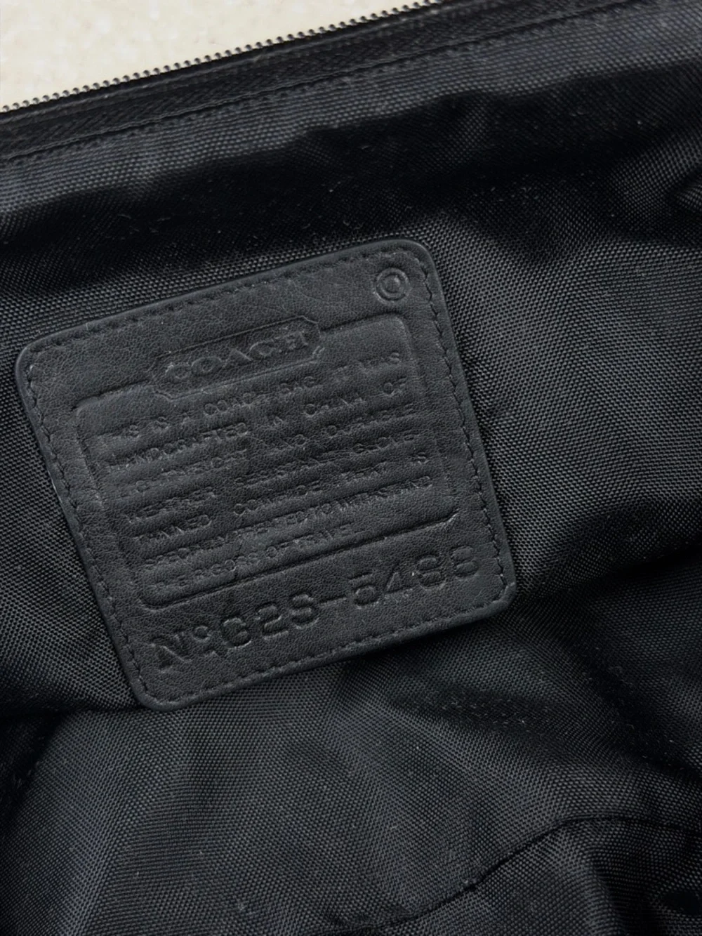 Coach Twill Travel Kit style # 5488 in Black Canvas/Leather